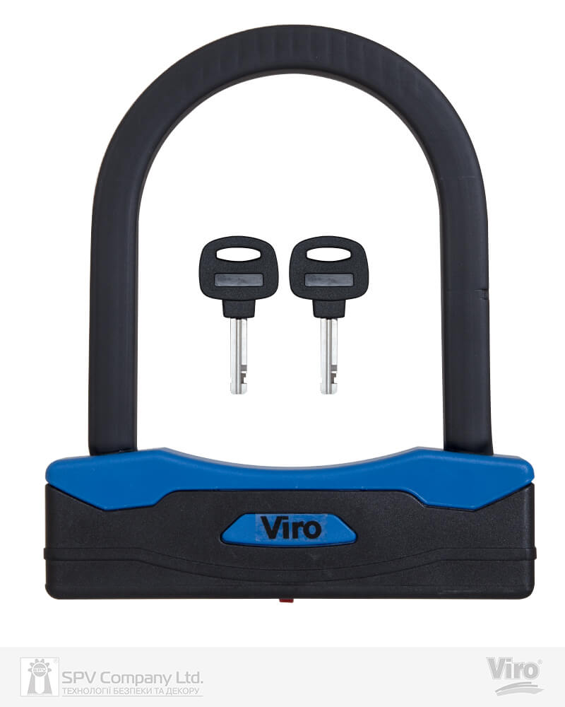 Замок VIRO MOTO SEZIONE BLACK 2 KEY